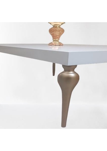 Orta Sehpa 90362 Demonto Kayın Tombul Yüksek Ayak Krem Renk Geniş Tablo El Yapım fırsatları