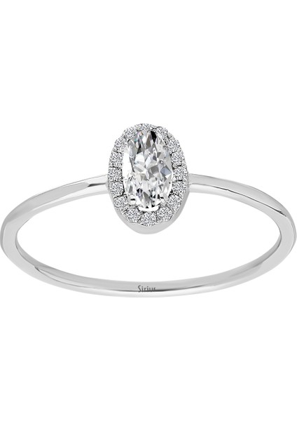 Pırlanta ve Beyaz Topaz Taşlı Mathilde Yüzük 0417R0336 fiyatları