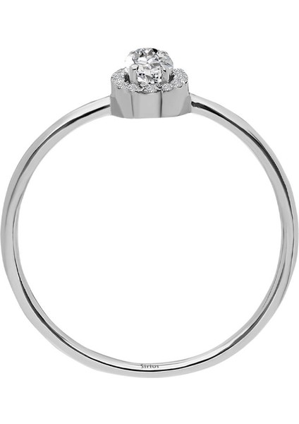 Pırlanta ve Beyaz Topaz Taşlı Mathilde Yüzük 0417R0336 modelleri