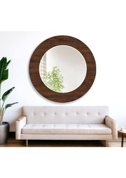 Tahta Desenli Temperli Cam Duvar Aynası fırsatları