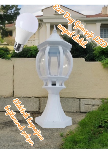 Günışığı Ampul Dahil, Set Üstü Bahçe Duvar Apliği, Çim, Yürüyüş Yolu, Giriş Kapısı, Teras Armatürü
