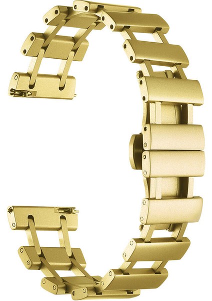 Spovan Watch Plus Kordon Kayış Metal Sıralı Çelik 22MM KRD96