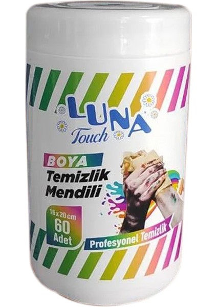 Luna Boya Temizleme Mendili 60'lı 16X20 cm