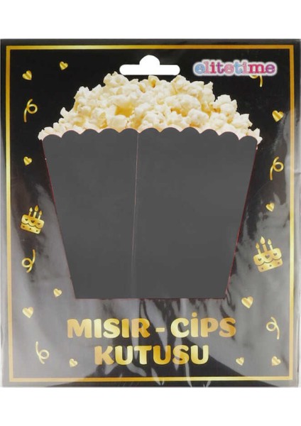 Mısır Cips Kutusu Siyah Pk:8