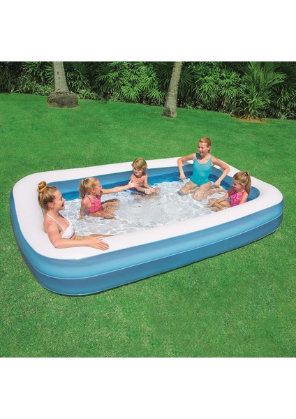 Bestway 54150 Şişme Aile Havuzu Pompa Hediyeli 305 cm x 183 cm x 46 cm