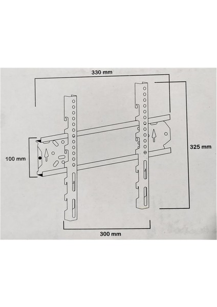 Tv Tavan Askı Aparatı 70-90-110 cm Ayarlı Geniş 33346