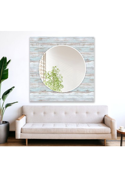 Tahta Desenli Temperli Cam Duvar Aynası fiyatları