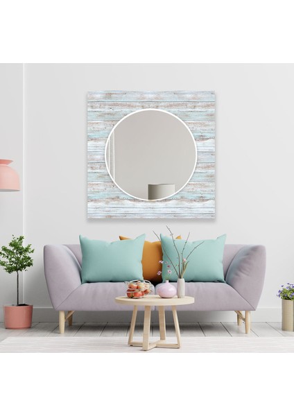 Tahta Desenli Temperli Cam Duvar Aynası fırsatları