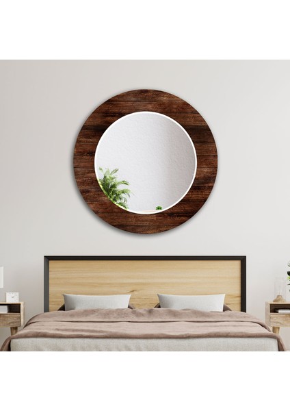 Tahta Desenli Temperli Cam Duvar Aynası fırsatları