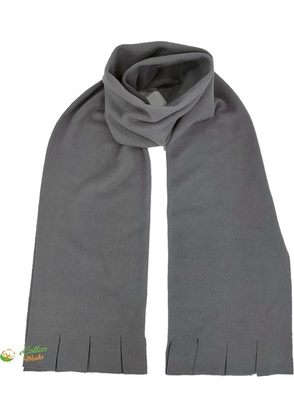Gri Polar Atkı Polar Kaşkol