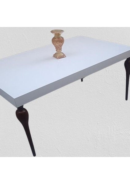 Orta Sehpa 90363 Demonto Kayın Tombul Yüksek Ayak Beyaz Geniş Tablo El Yapım fiyatları