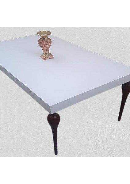 Orta Sehpa 90363 Demonto Kayın Tombul Yüksek Ayak Beyaz Geniş Tablo El Yapım indirimleri