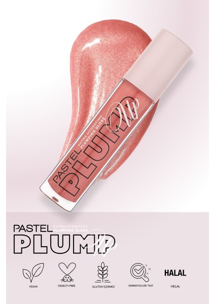 Plump Up Dolgunlaştıran Dudak Parlatıcısı 208 Shimmer Nude