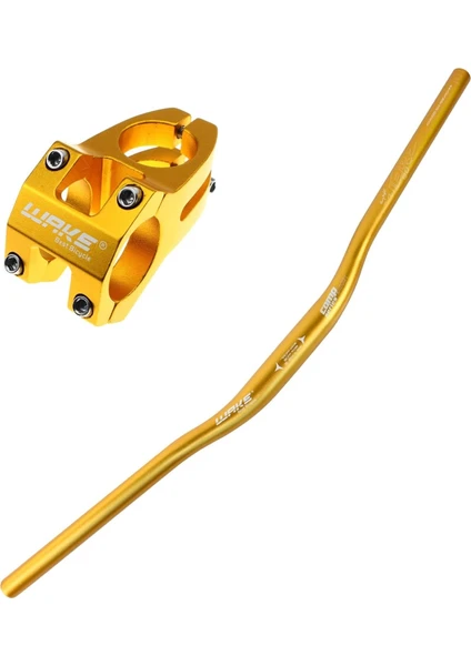 Alüminyum Gold 31.8 780MM Riser Mtb Gidonu + Gidon Boğazı Seti