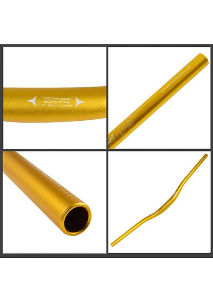 Alüminyum Gold 31.8 780MM Riser Mtb Gidonu + Gidon Boğazı Seti