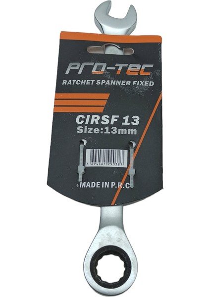 Protec 13 mm Cırcırlı Tek Anahtar