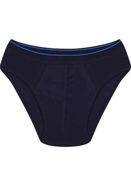 Erkek Pamuk Likralı Slip Lacivert 40132