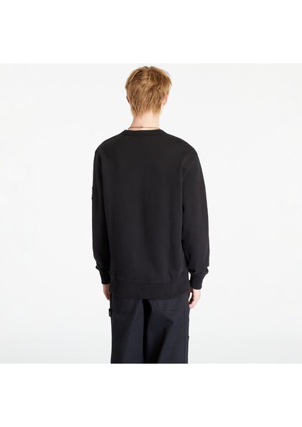 Erkek Marka Logo Detaylı Regular Fit Uzun Kollu Siyah Sweatshirt modelleri
