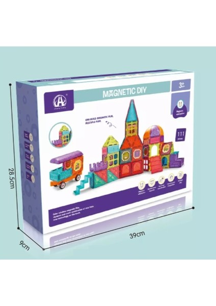 Magnetic Diy 111 Parça Mega Blok Oyun Seti indirimleri