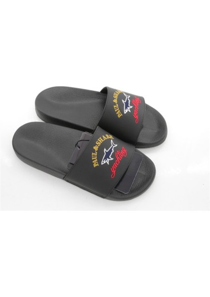 Erkek Marka Logo Baskılı Siyah Terlik C0P8001-011 fiyatları