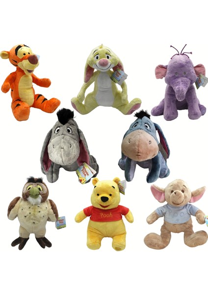 Threemb Toys Disney Orijinal Lisanslı Winnie The Pooh Peluş Eeyore - Gri