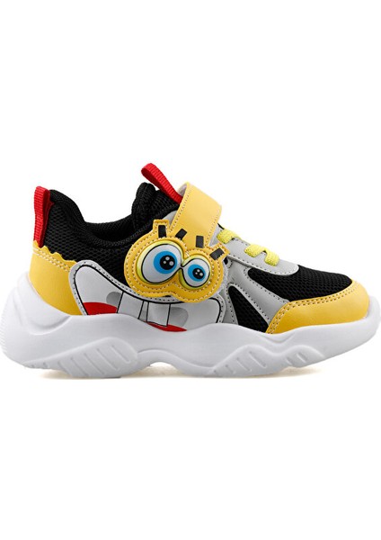 PY24 1634 Siyah Sarı Buz Çocuk Günlük Ayakkabı PY24-1634-SIYAH-SARI-BUZ Sarı