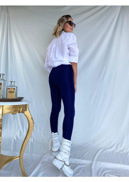 Kadın Toparlayıcı Disco Tayt Lacivert modelleri