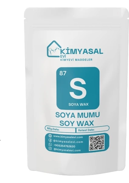 Kimyasal Evi 087 Soy Wax (Soya Mumu)- Soya Wax 500 gr