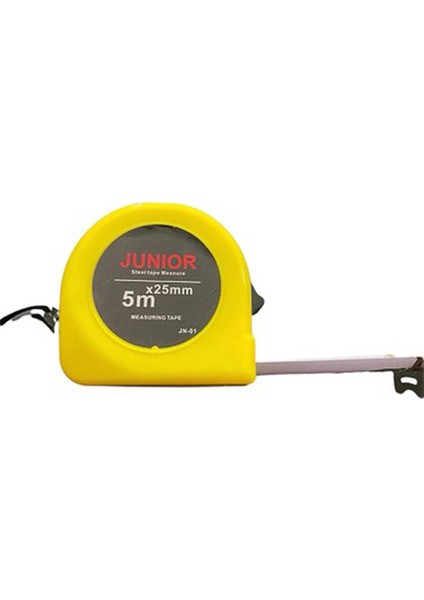 Metal Metre 5 M x 25 mm Şerit Metre Beyaz Renk Düğmeli Ölçüm Ölçme Bükülebilir fiyatları