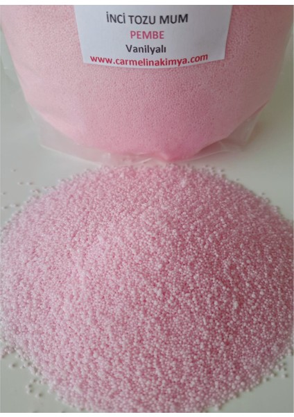 Inci Tozu Mum Pembe Renk ,vanilya Esanslı ,500GR fiyatları