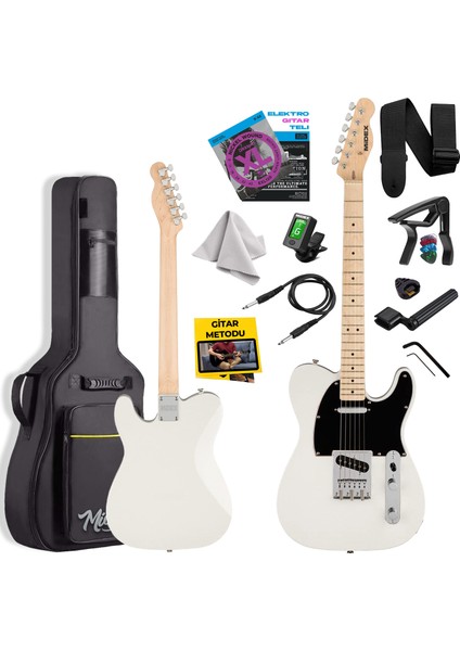 TLX-50CR Tele Kasa Maple Klavye 2 Single-Coil Manyetik Elektro Gitar