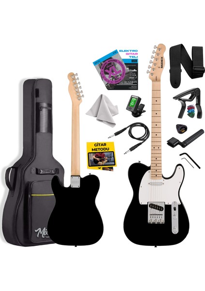 TLX-50WB Tele Kasa Maple Klavye 2 Single-Coil Manyetik Elektro Gitar