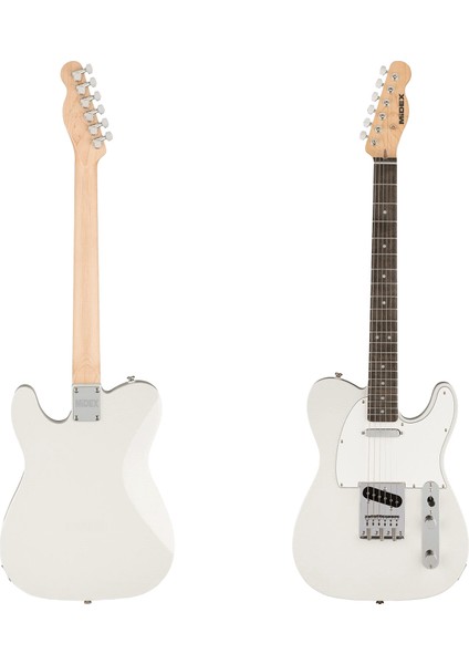TLX-50WH-30AMP Tele Kasa Gül Klavye 2 Single-Coil 30W Amfili Elektro Gitar