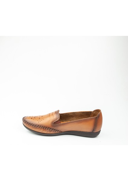 320 Taba Deri Kadın Günlük Ayakkabı modelleri