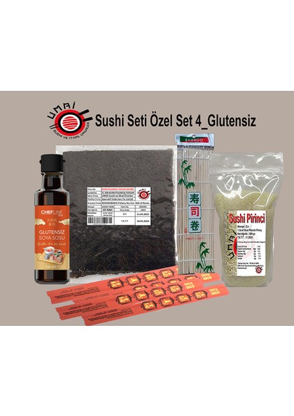 Sushi Seti Glutensiz Soya Soslu Set