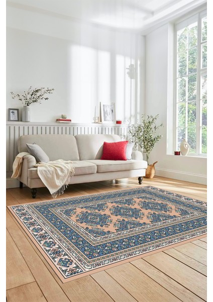 Dijital Baskılı Kaymaz Yıkanabilir Şık Etnik Desen Yolluk Mutfak Salon Halısı, Etnik-04-Bej fırsatları