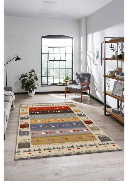 Dijital Kaymaz Yıkanabilir Şık Motifli Etnik Desenli Yolluk Mutfak Salon Halısı, Etnik-15-Renkli fiyatları