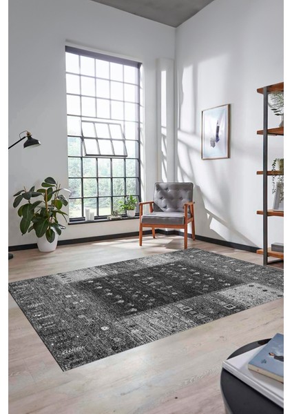 Dijital Kaymaz Yıkanabilir Yeni Tasarım Etnik Desenli Yolluk Mutfak Salon Halısı, Etnik-16-Gri fiyatları