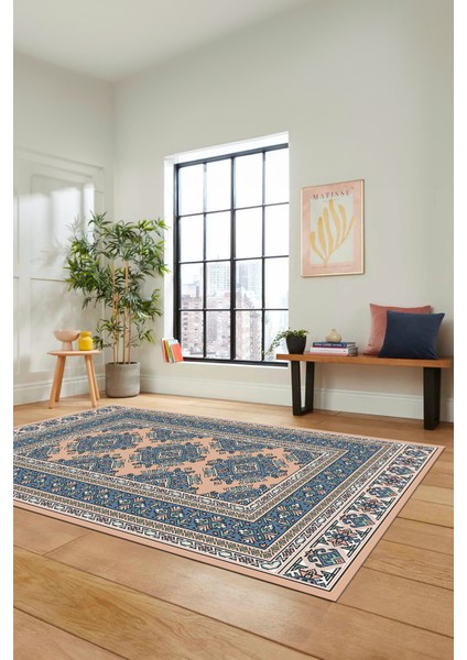 Dijital Baskılı Kaymaz Yıkanabilir Şık Etnik Desen Yolluk Mutfak Salon Halısı, Etnik-04-Bej fiyatları