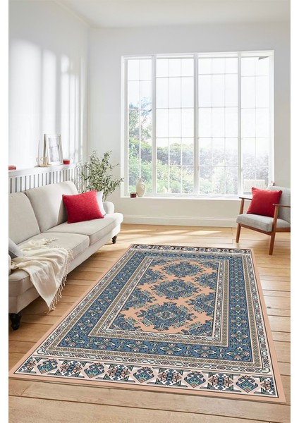 Dijital Baskılı Kaymaz Yıkanabilir Şık Etnik Desen Yolluk Mutfak Salon Halısı, Etnik-04-Bej modelleri