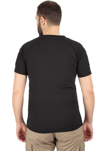 Combat Tactical Bisiklet Yaka Kısa Kollu Taktik Tişört Siyah 801 Pike fırsatları