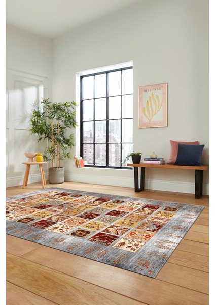 Yeni Tasarım Etnik Desen Kaymaz Yıkanabilir Yolluk Mutfak Salon Koridor Halısı, Etnik-18-Renkli modelleri