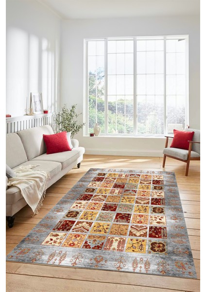 Yeni Tasarım Etnik Desen Kaymaz Yıkanabilir Yolluk Mutfak Salon Koridor Halısı, Etnik-18-Renkli fırsatları