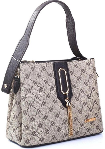 361 Bayan Çanta Gri Noktalı