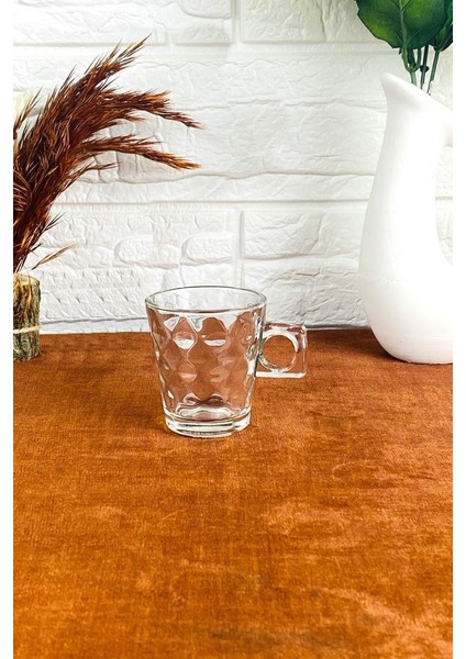 Cam 6 Kişilik Lima Türk Kahve Fincanı Takımı 90ML