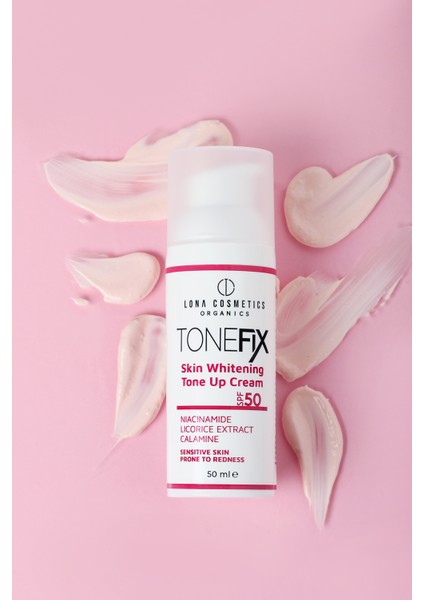 Tonefix Leke Karşıtı, Cilt Aydınlatıcı Ton Eşitleyici Pembe Yüz Güneş Kremi 50 ml