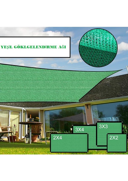 Garden Güneş Koruyucu Gölgelik File Bahçe Çit Örtüsü 1.5x2 mt