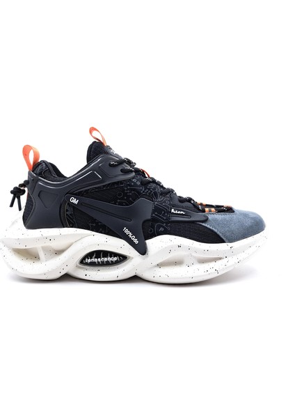 Renascence G24Y545 Kalın Tabanlı Hafif Tasarım Erkek Siyah Sneaker Spor Ayakkabı