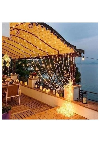2x2 Metre 320 LED 8 Fonskiyonlu Dekoratif LED Günışığı Perde