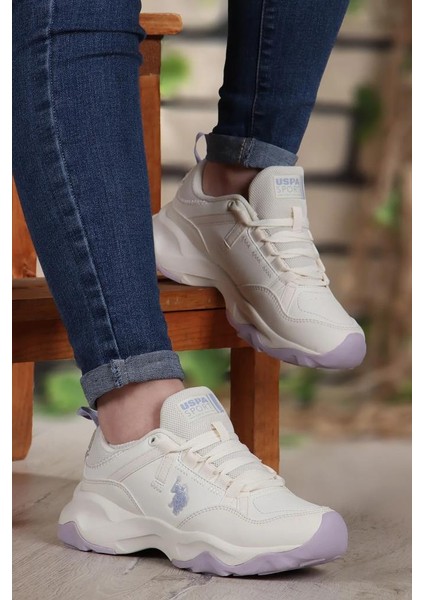 Mısty 4fx Bej Lila Kadın Sneaker